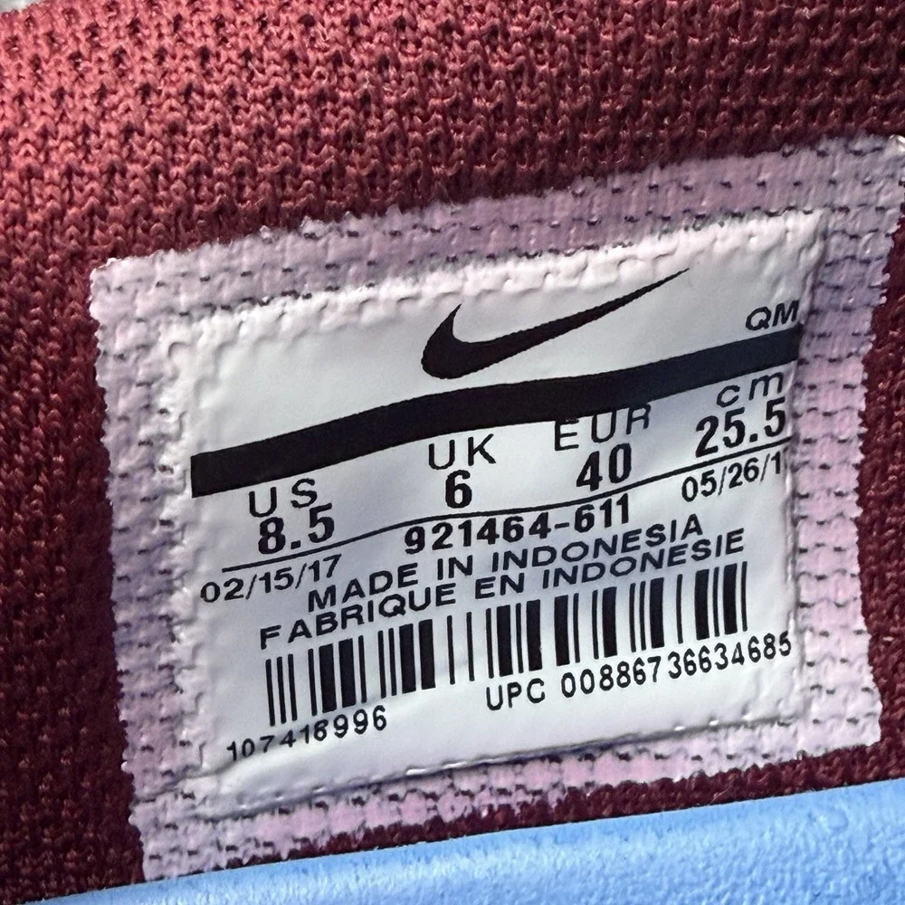 Nike SB Check Solarsoft Red Canvas 921464-611 Unisex Sneaker Shoes Women Sz 8.5